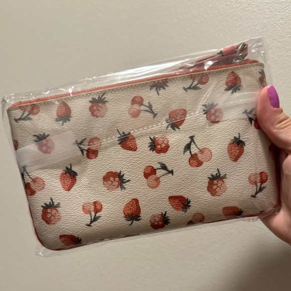 Coach RARE Fruit Fantasy Wristlet with Strawberries & Cherries - Picture 8 of 8